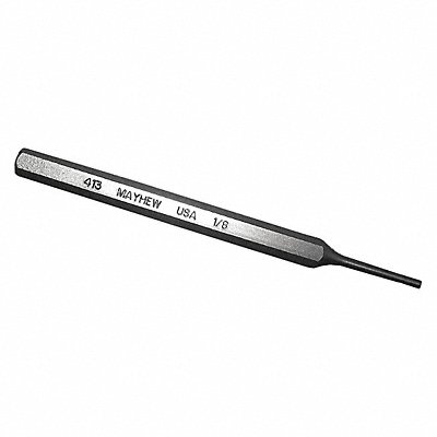 MAYHEW SELECT 71002 Pin Punch 4-3/4in L 1/8in Tip Steel