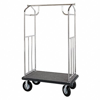 HOSPITALITY 1 SOURCE XDBCSS8 Bellmans Cart SS 42 x 24 x 71 In