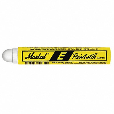 MARKAL 88620 Solid Paint Marker White 1/2 in Tip