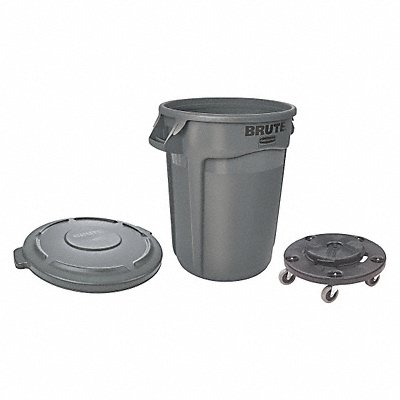 RUBBERMAID COMMERCIAL PRODUCTS FG263100GreyFG263200GreyFG264000BLA Utility Container 32 gal Grey