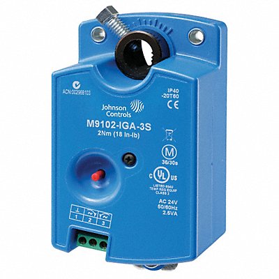 JOHNSON CONTROLS M9104GGA3S Actuator Damper 35 in-lb 24V AC