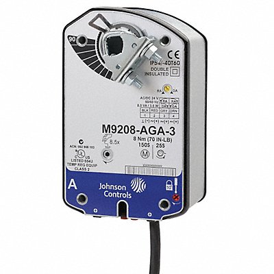 JOHNSON CONTROLS M9208BAA3 Actuator Damper 70 in-lb 120V AC