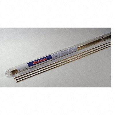 WESTWARD 41R225 Brazing Alloy RBCuZn-C X 1/16 In 1 lb.