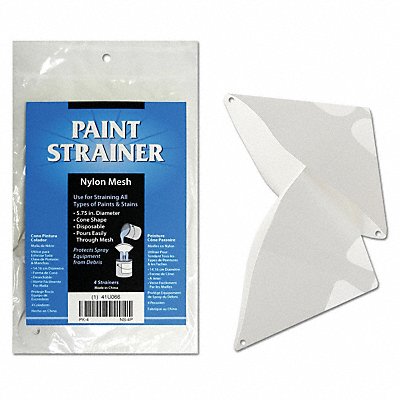 DEROYAL NS4P Cone Paint Strainer Nylon Mesh PK4