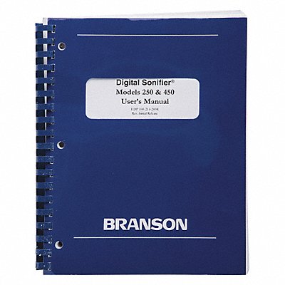 BRANSON 100214239 250/450 Digital Manual