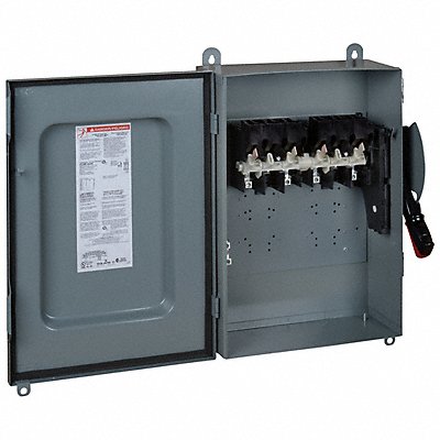 SQUARE D HU461AWK Safety Switch Non Fusible 30 A Steel