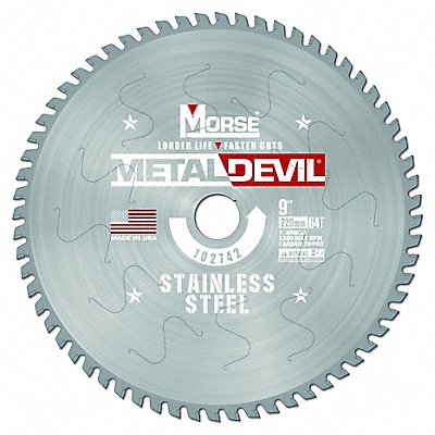 MORSE 102742WWG Carbide Circular Saw Blade Arbor 1