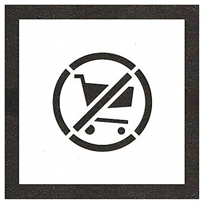 RAE STL11651237 Pavement Stencil 20 H 20 W 0.063 Thick