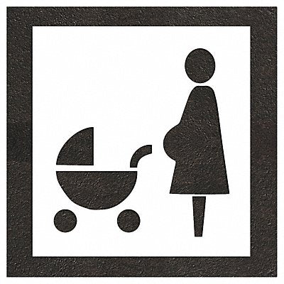 RAE STL10853638 Pavement Stencil 44 H 41 W 0.125 Thick