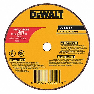 DEWALT DW8708 Abrasive Cut Off Wheel 0.035 Thick