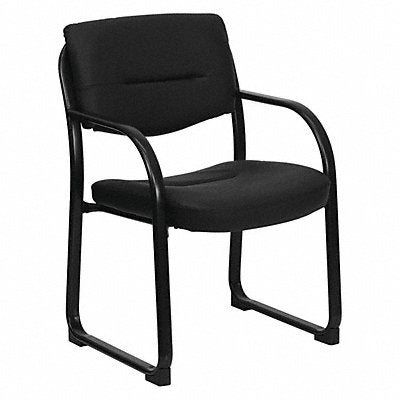 FLASH FURNITURE BT510LEABKGG Side Chair Black Seat Leather Back