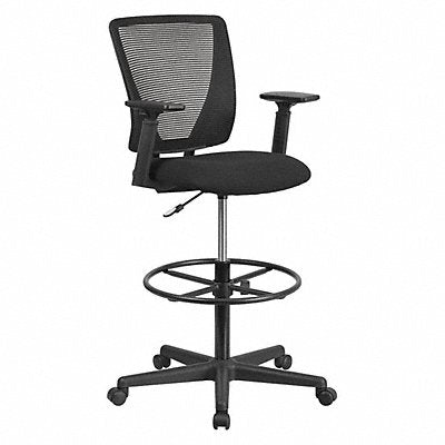 FLASH FURNITURE GO2100AGG Draft Chair Black Seat Mesh Back