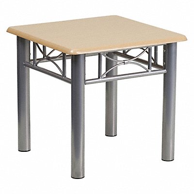 FLASH FURNITURE JB6ENDNATGG End Table Natural Tabletop Square