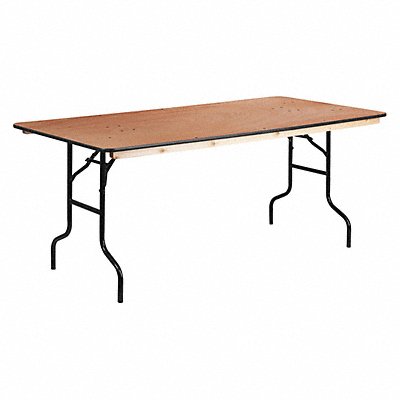 FLASH FURNITURE XA3672PGG Folding Table Rectangle Wood 72 L 36 W