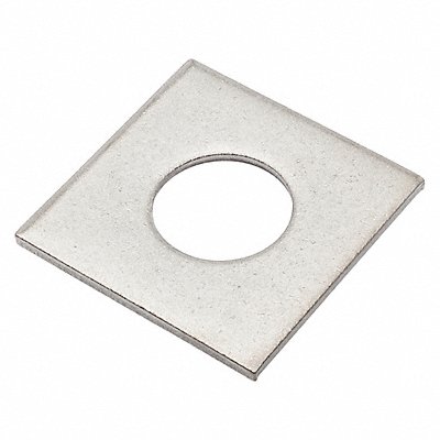 GRAINGER Z8932188 Square Washer NGrd SS 7/8 in 2x0.128in 1PK