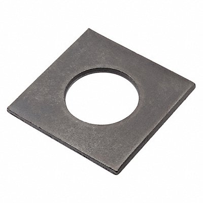 GRAINGER Z8933BOX Square Washer BlkOx Stl 1 in 2x0.128in 1PK