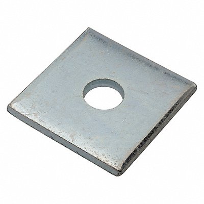 GRAINGER Z8937ZN Square Washer Znc Stl 1/2 in 2x0.200in 1PK
