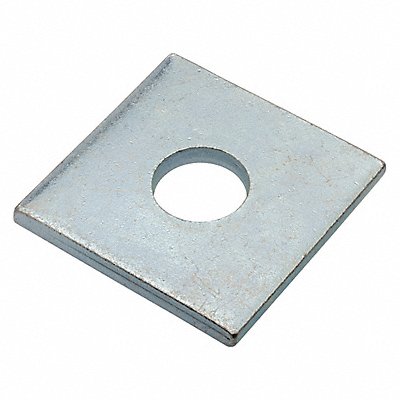 GRAINGER Z8938ZN Square Washer Znc Stl 5/8 in 2x0.200in 1PK
