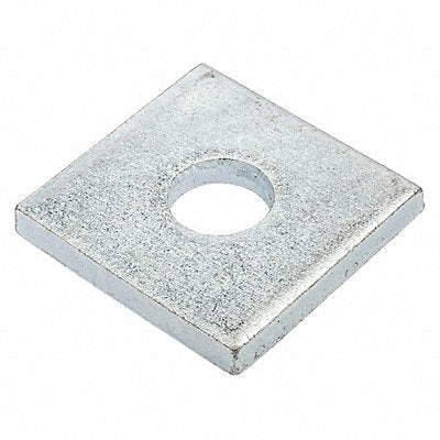 GRAINGER Z8956ZN Square Washer Znc Stl 5/8 in 2x0.265in 1PK