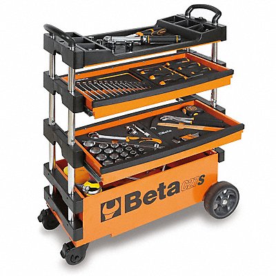 BETA C27S Orange Light Duty Tool Utility Cart