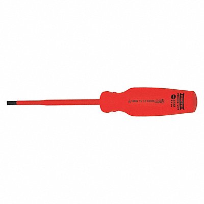 PROTO J90005VDE Insulated Slotted Screwdriver 7/32 in