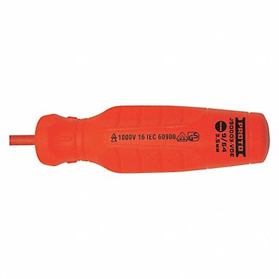 PROTO J90003VDE Insulated Slotted Screwdriver 9/64 in