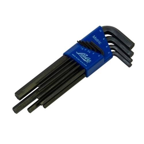 Lisle 42650 Long Arm Hex Key Set 9 Piece Metric