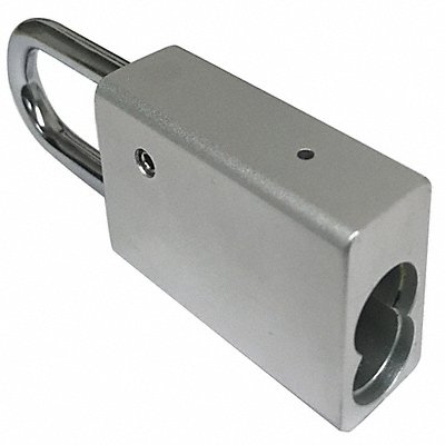 DELTA LOCK GPI1500250ALxx2Silver Keyed Padlock 11/16 in Rectangle Silver