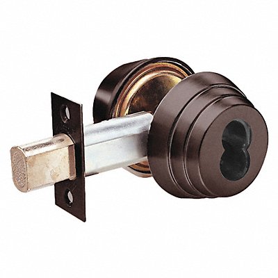 ARROW E6110BIC Deadbolt Cylindrical Dark Bronze Finish