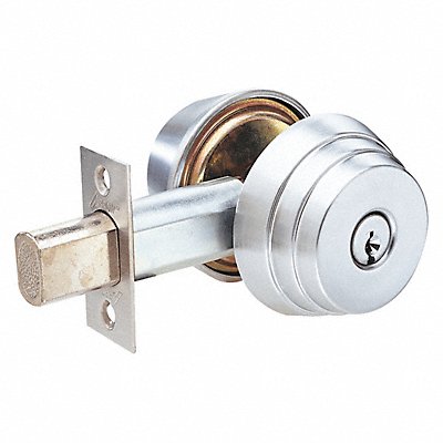 ARROW E6126D Deadbolt Cylindrical Satin Chrome Finish