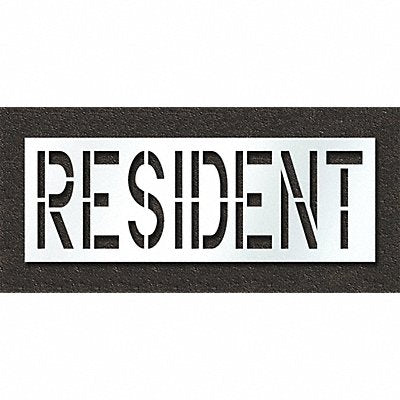 RAE STL10872430 Pavement Stencil Resident