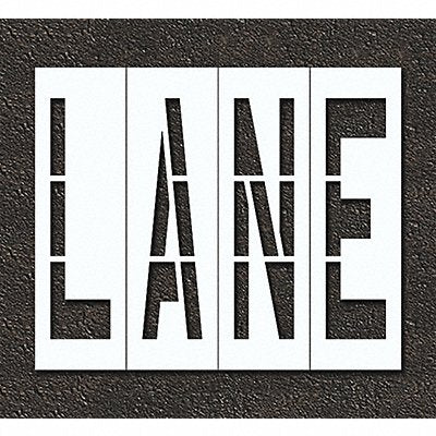 RAE STL10874802 Pavement Stencil Lane