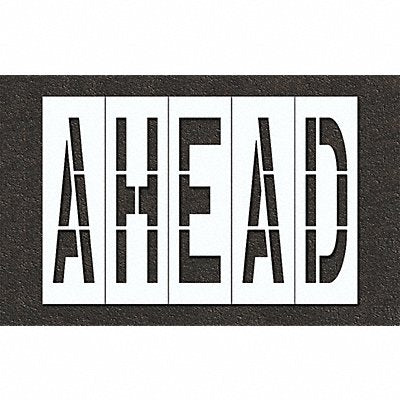 RAE STL10874828 Pavement Stencil Ahead