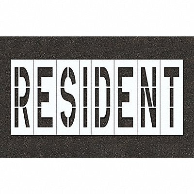 RAE STL10874830 Pavement Stencil Resident