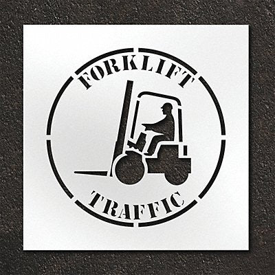 RAE STL10812402 Pavement Stencil Forklift Traffic