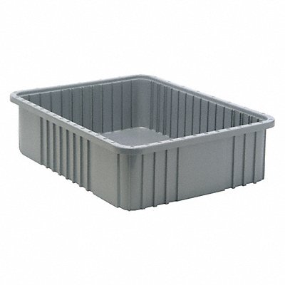 QUANTUM STORAGE SYSTEMS DG93060GY Grid Container Grey 22.5 x 17.5 x 6 in.