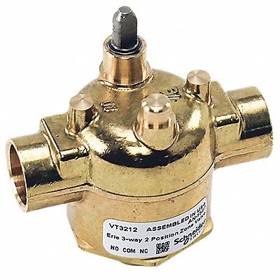 ERIE VT3212 Valve 3 Way 1/2in Sweat 3.0 CV