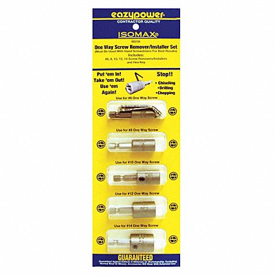 EAZYPOWER 88239 Screw Remover Screwdriver #6 to #14 PK5
