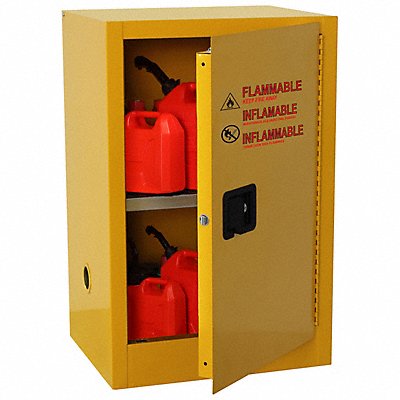 CONDOR 42X503 Flammable Safety Cabinet 12 gal Yellow