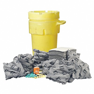 BRADY SPC ABSORBENTS SKA95W Spill Kit Universal Yellow