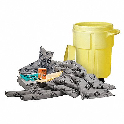 BRADY SPC ABSORBENTS SKA55W Spill Kit Universal Yellow