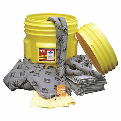 BRADY SPC ABSORBENTS SKA65 Spill Kit Universal Yellow