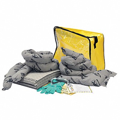 BRADY SPC ABSORBENTS SKACFB Spill Kit Universal Clear/Yellow