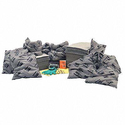 BRADY SPC ABSORBENTS SKA65R Spill Kit Refill Universal Grey
