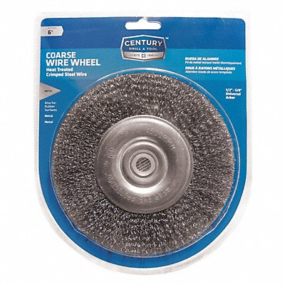 CENTURY DRILL AND TOOL 76861 BeNch Grind Crimped Wire Wheel 6iNcoarse