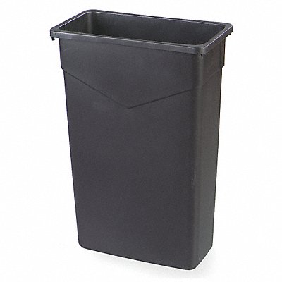 CARLISLE 34202303 Rectangle Garbage Can 23 gal Black PK4