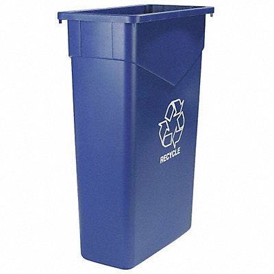 CARLISLE 342023REC14 Rectangle Recycle Can 23 gal Blue PK4