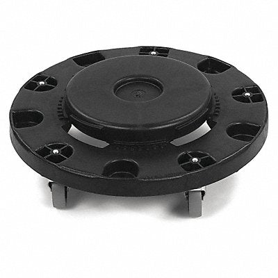 CARLISLE 3691103 Standard Round Container Dolly Black PK2