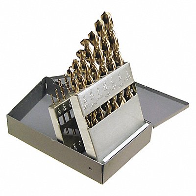 CLEVELAND C00901 Jobber Drill Set 15 pc Cobalt