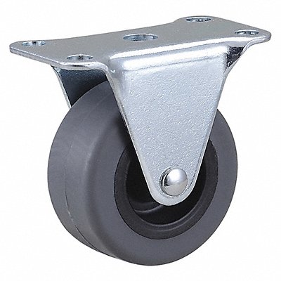 GRAINGER 435X76 Standard Plate Castor Rigid 75 lb.